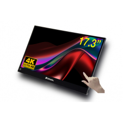 Monitor mobilny VERBATIM PMT-17-4K Portable Touch 17.3 4K UHD