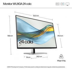 Monitor HP E24u G5 USB-C 23.8 FHD HDMI DP