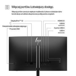 Monitor HP E24u G5 USB-C 23.8 FHD HDMI DP