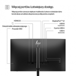 Monitor HP E27u G5 USB-C 27 QHD HDMI DP