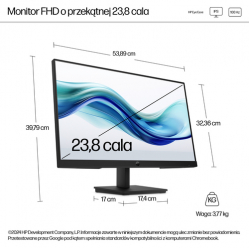 Monitor HP S3 Pro 324pf 23.8 FHD  HDMI DP VGA