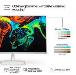 Monitor HP S5 524sw 23.8 IPS FHD  5ms D-Sub HDMI bialy