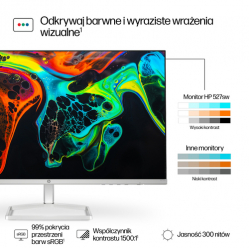 Monitor HP S5 527sw 27 IPS FHD  5ms D-Sub HDMI bialy