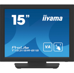 Monitor IIYAMA T1531SR-B1S 15 Resistive Touch VA HD glosniki VGA DP HDMI 300cd/m with touch USB