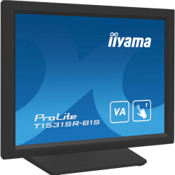 Monitor IIYAMA T1531SR-B1S 15 Resistive Touch VA HD glosniki VGA DP HDMI 300cd/m with touch USB