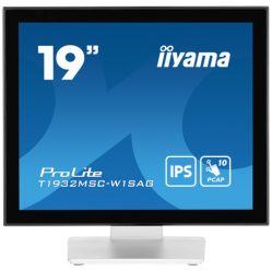 Monitor IIYAMA T1932MSC-W1SAG 19 bialy PCAP Touch IPS Panel HD glosniki VGA DP