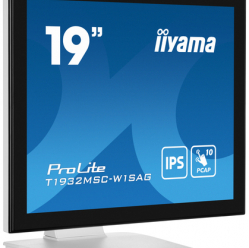 Monitor IIYAMA T1932MSC-W1SAG 19 bialy PCAP Touch IPS Panel HD glosniki VGA DP