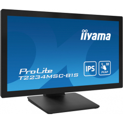 Monitor IIYAMA T2234MSC-B1S 21.5 PCAP Bezel Free Front glosniki 10P Touch IPS Panel FHD