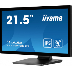 Monitor IIYAMA T2238MSC-B1 21.5 Bonded PCAP Bezel Free 10P Touch FHD IPS panel DP