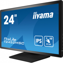 Monitor IIYAMA T2452MSC-B1 24 IPS FHD PCAP 10P Touch Flat Bezel Free Glass  HDMI DP USB  glosniki kamera