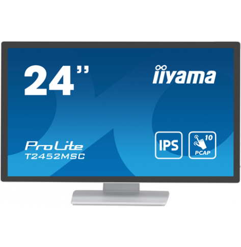 Monitor IIYAMA T2452MSC-W1 24 bialy Bonded PCAP 10P Touch FHD