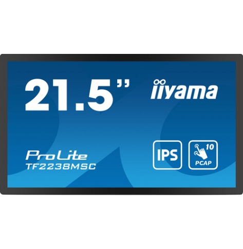 Monitor IIYAMA TF2238MSC-B1 21.5 Bonded PCAP Bezel Free 10P Touch FHD