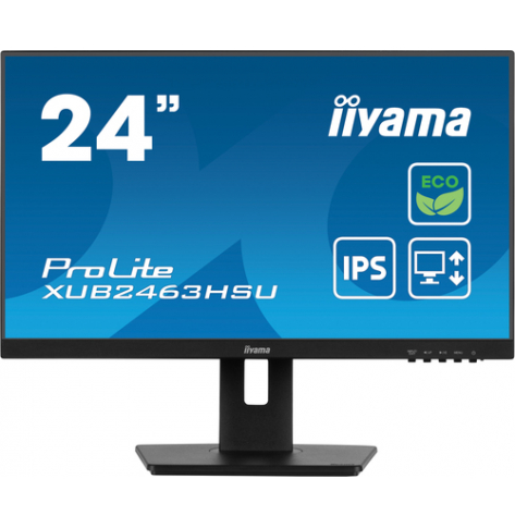 Monitor IIYAMA XUB2463HSU-B1 23.8 ETE IPS FHD  3ms HDMI DP USB glosniki