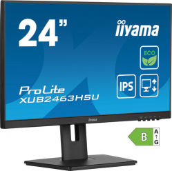 Monitor IIYAMA XUB2463HSU-B1 23.8 ETE IPS FHD  3ms HDMI DP USB glosniki