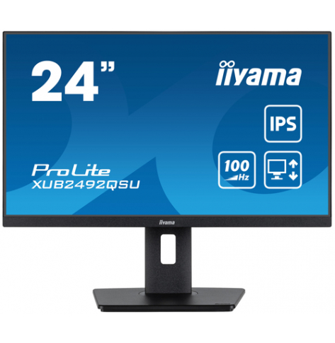 Monitor IIYAMA XUB2492QSU-B1 24 ETE IPS WQHD QHD  0.5ms FreeSync HDMI DP