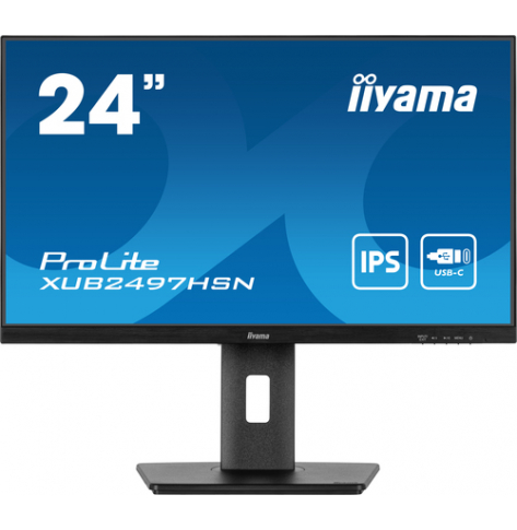 Monitor IIYAMA XUB2497HSN-B2 24 IPS FHD  1ms HDMI DP DP Out USB USB-C LAN glosniki  Stand