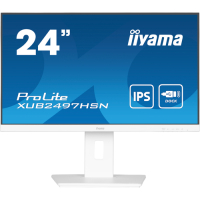 Monitor IIYAMA XUB2497HSN-W2 24 IPS FHD 1ms HDMI DP USB USB-C 7 LAN glosniki Stand bialy