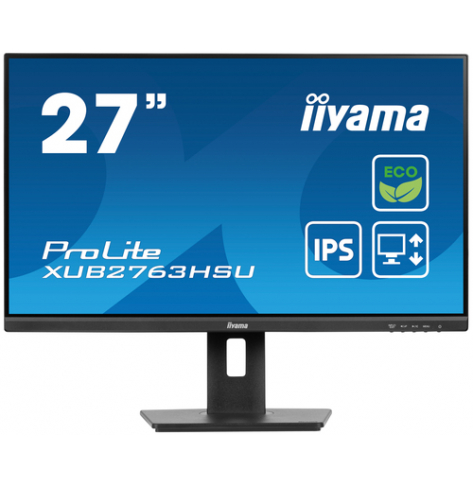 Monitor IIYAMA XUB2763HSU-B1 27 ETE IPS FHD  3ms GTG HDMI DP USB glosniki FreeSync