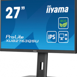 Monitor IIYAMA XUB2763QSU-B1 Green Choice 27 IPS WQHD 2ms HDMI DP USB glosniki FreeSync Stand