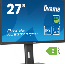 Monitor IIYAMA XUB2763QSU-B1 Green Choice 27 IPS WQHD 2ms HDMI DP USB glosniki FreeSync Stand