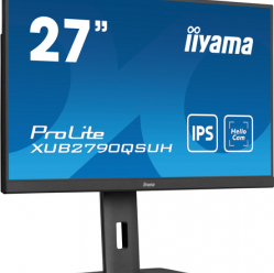 Monitor IIYAMA XUB2790QSUH-B1 27 IPS QHD LED 0.4ms DP HDMI USB-C Out v3.2 kamera  glosniki