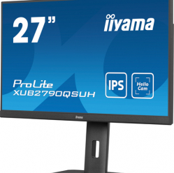 Monitor IIYAMA XUB2790QSUH-B1 27 IPS QHD LED 0.4ms DP HDMI USB-C Out v3.2 kamera  glosniki