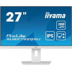 Monitor IIYAMA XUB2792QSU-W6 27 ETE IPS WQHD  0.4ms HDMI DP USB glosniki FreeSync bialy