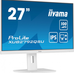 Monitor IIYAMA XUB2792QSU-W6 27 ETE IPS WQHD  0.4ms HDMI DP USB glosniki FreeSync bialy