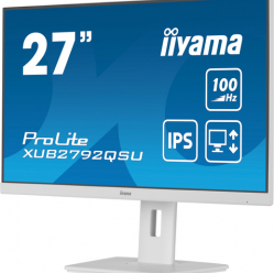 Monitor IIYAMA XUB2792QSU-W6 27 ETE IPS WQHD  0.4ms HDMI DP USB glosniki FreeSync bialy