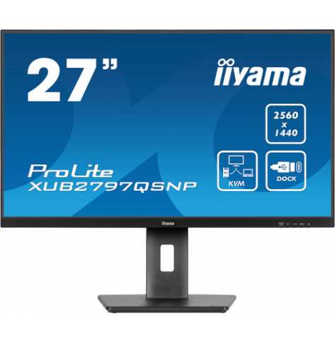 Monitor IIYAMA XUB2797QSNP-B1 27 IPS WQHD  1ms HDMI DP glosniki