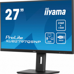 Monitor IIYAMA XUB2797QSNP-B1 27 IPS WQHD  1ms HDMI DP glosniki