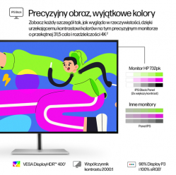 Monitor HP 732pk Series 7 Pro 31.5 IPS 4K Thunderbolt 4 16:9 5ms HDMI DP