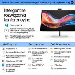 Monitor HP 727pm Docking Display 27 UHD 16:9 DP HDMI USB-C