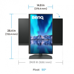 Monitor BENQ SW242Q 24.1 16:10 WQXGA IPS 5ms GTG HDMI DP USB-C