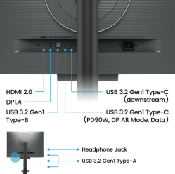 BENQ RD280UA 28.2 IPS 3840x2560 5ms HDMI DP USB-C  USB KVM Pivot