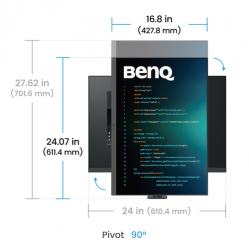 Monitor BENQ RD280UA 28.2 IPS 3840x2560 5ms HDMI DP USB-C  USB KVM Pivot