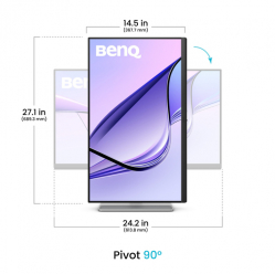 BENQ MA270U for MAC 27 IPS 4K 5ms HDMI USB-Cx2 and 15W Pivot glosniki