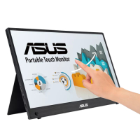 Monitor ASUS ZenScreen Touch MB16AMTR portable 15.6 IPS FHD WLED 16:9 5ms HDMI USB-C glosniki czarny szary