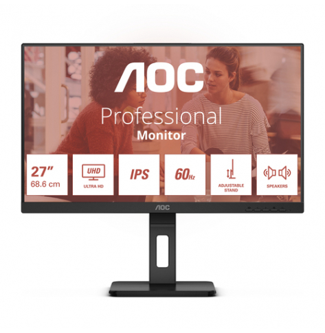 Monitor AOC U27E3UF 27 IPS UHD 4ms 16:9 HDMI DP USB czarny