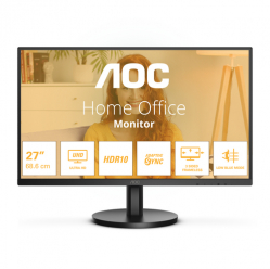 Monitor AOC U27B3M 27 UHD HDMI DP czarny