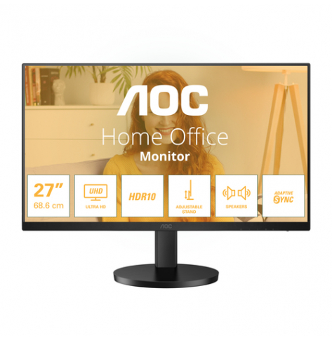 Monitor AOC U27B3AF 27 UHD HDR10 HDMI DP czarny