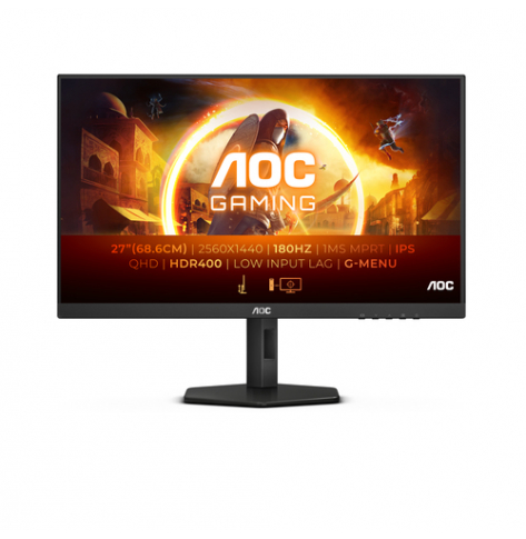 Monitor AOC Q27G4X 27 WQHD IPS 180Hz 130mm FreeSync Premium Gsync HDMI DP