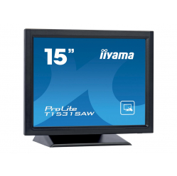 Monitor IIYAMA T1531SAW-B5 B 15 Touch HD TN Touch SAW VGA HDMI DP glosniki  czarny