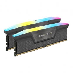 Pamięć CORSAIR VENGEANCE RGB DDR5 32GB 2x16GB DDR5 6400 CL36-48-48-104 1.35V XMP EXPO - Grey