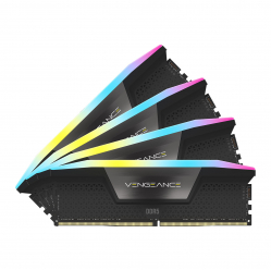 Pamięć CORSAIR VENGEANCE RGB DDR5 96GB 4x24GB DDR5 6400 CL32-40-40-84 1.40V Intel XMP - BLACK