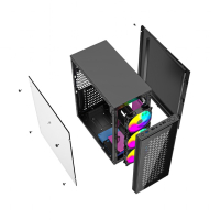 Obudowa GEMBIRD Fornax X550 2xUSB 3.0+ typ C 9x FAN PWM+ARGB