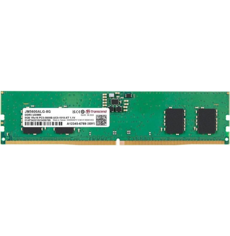 TRANSCEND 8GB JM DDR5 5600 U-DIMM 1Rx16 1Gx16 CL46 1.1V