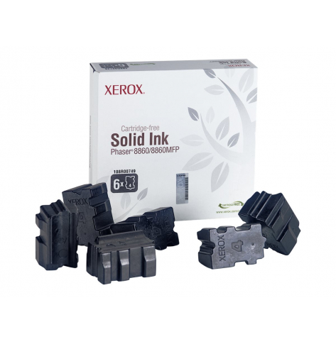 Kostki atramentowe Xerox  black x6 | 14 000str | Phaser 8860