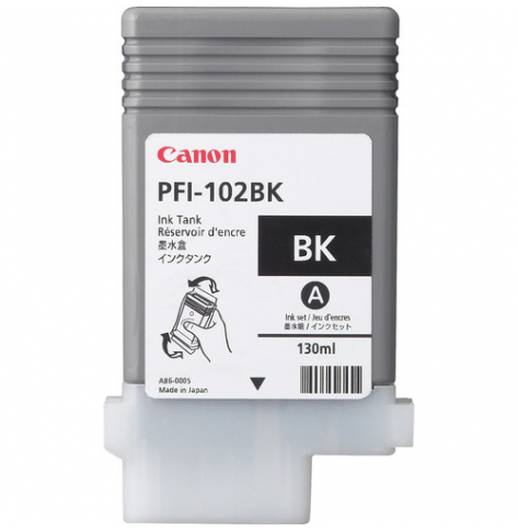 Tusz CANON PFI-102bk Ink black iPF605/650/655 iPF500 iPF600 iPF700 iP710 iPF720 LP17 LP24