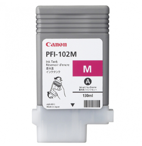 Tusz CANON PFI-102M dye ink cartridge magenta standard capacity 130ml 1-pack